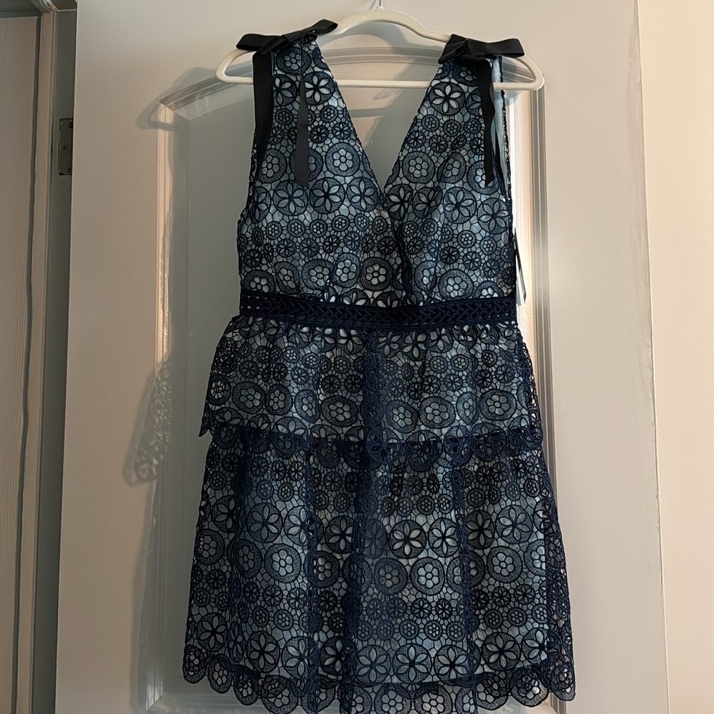 Floral Deep V Mini Dress - Picture 6 of 9